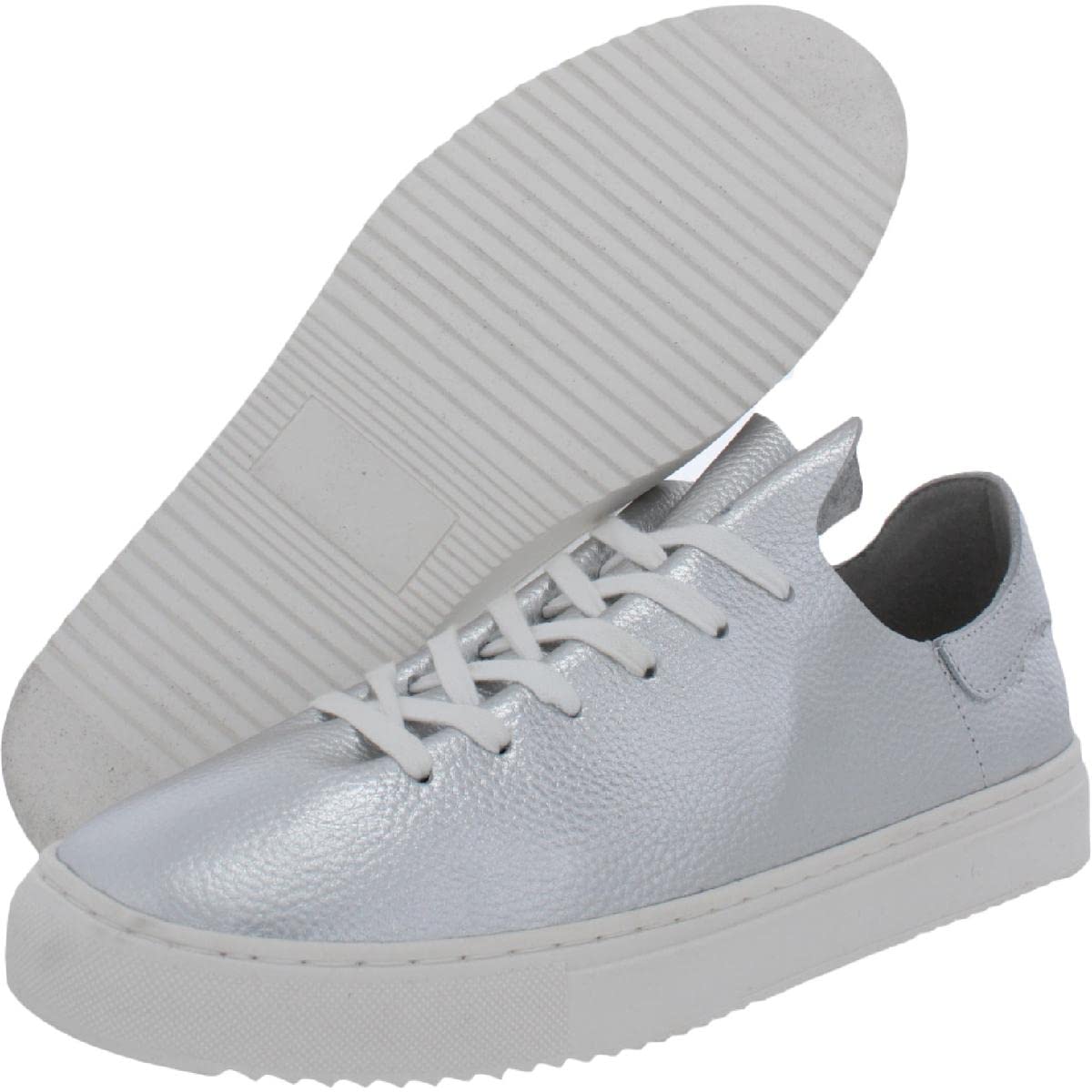 Steve Madden Dorey Women's White Leather Lace-Up Sneakers - Round Toe Low Top Fashion Shoes for Casual Wear, Work & Everyday Outfits
