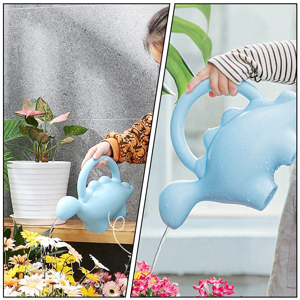 Hemoton 2-Pack Watering Can Set - 1L Garden Watering Kettle with Long Spout, Perfect for Indoor Plants, Succulents, Flowers & Outdoor Gardening - Durable Plastic Watering Pot for Home, Greenhouse & Balcony Use