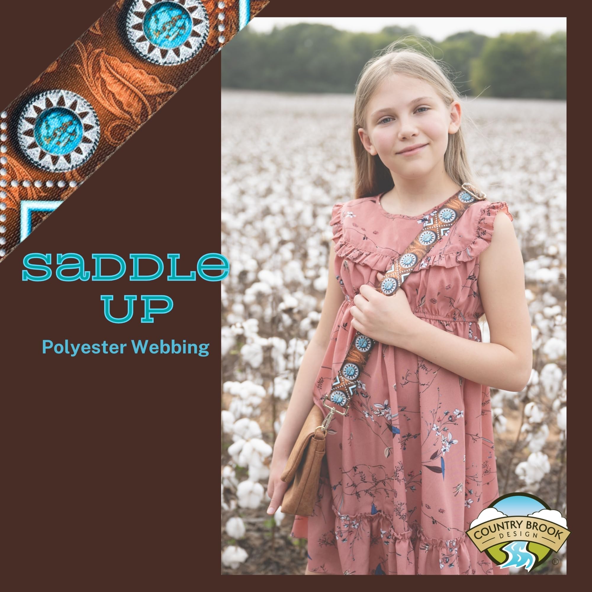 Country Brook Design - Durable Polyester Webbing Horse Saddle Straps for Equestrian Riding & Western Tack - Perfect for Horse Saddles, Bridles, and Leather Crafting