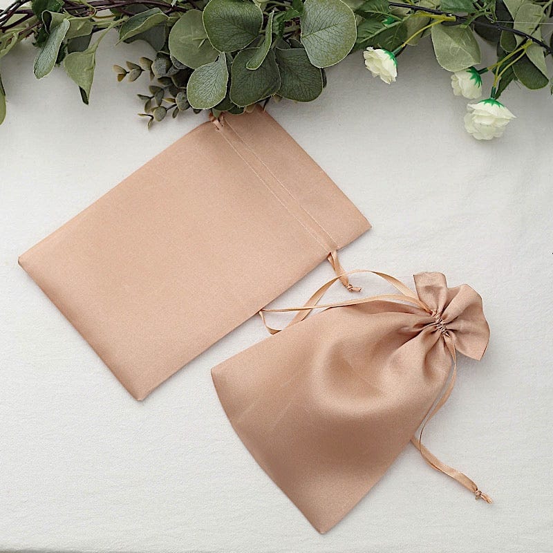 12-Piece 6x9 Inch Satin Drawstring Bags - Elegant Gift Packaging for Jewelry, Candles & Party Favors - Perfect for Weddings, Baby Showers & Special Events