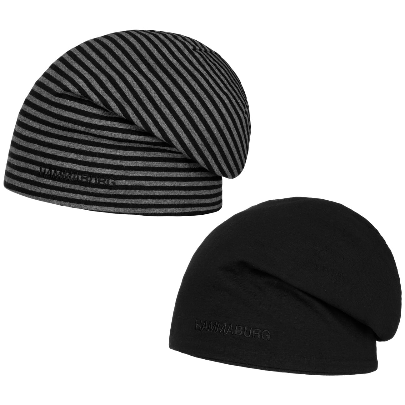 Hammaburg Reversible Long Beanie for Men & Women - Winter Warm Knit Hat - Perfect for Skiing, Hiking, and Cold Weather Activities