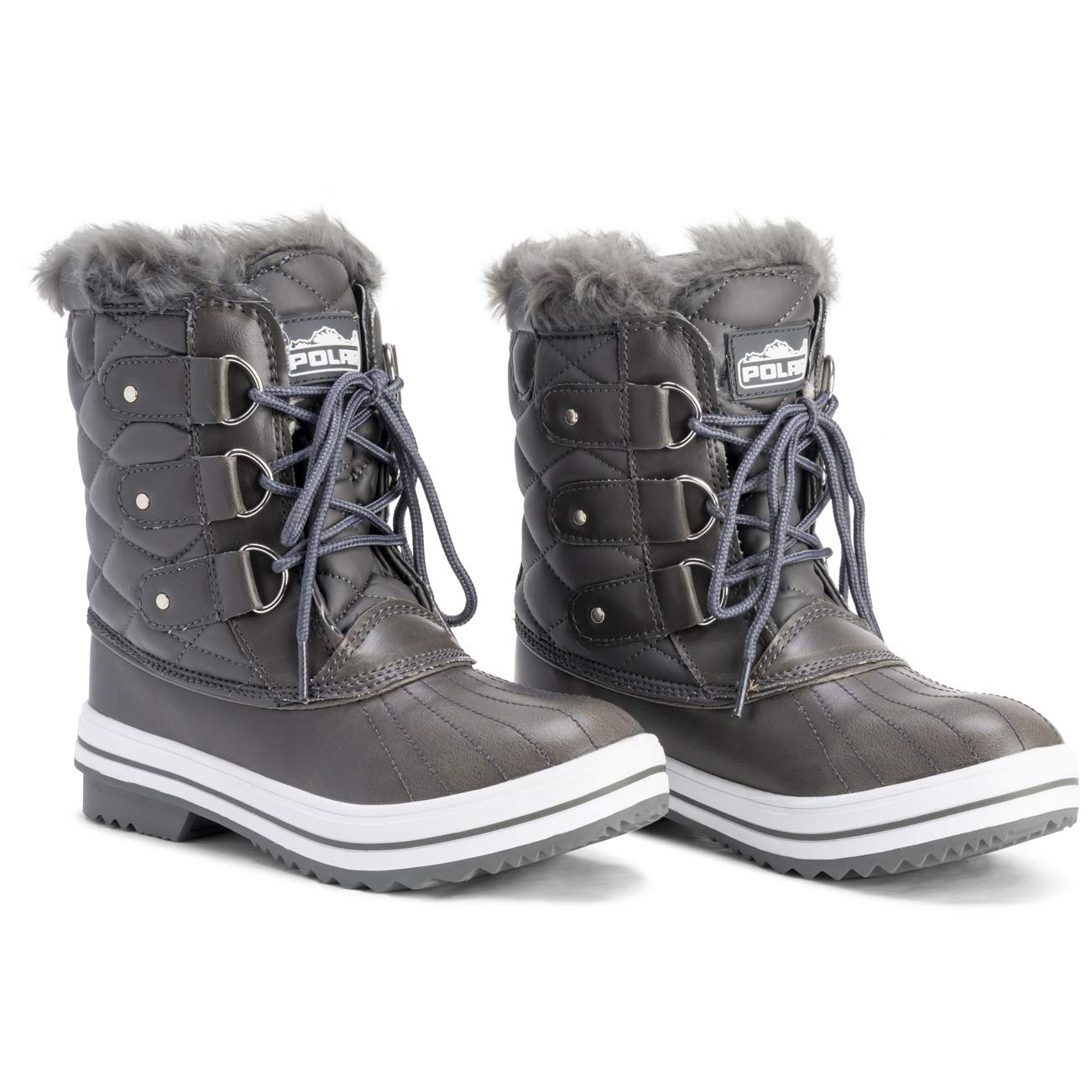 Polar Products Women's Quilted Snow Boots - Waterproof Winter Boots for Snow & Rain - Warm & Comfortable for Outdoor Activities, Hiking & Cold Weather