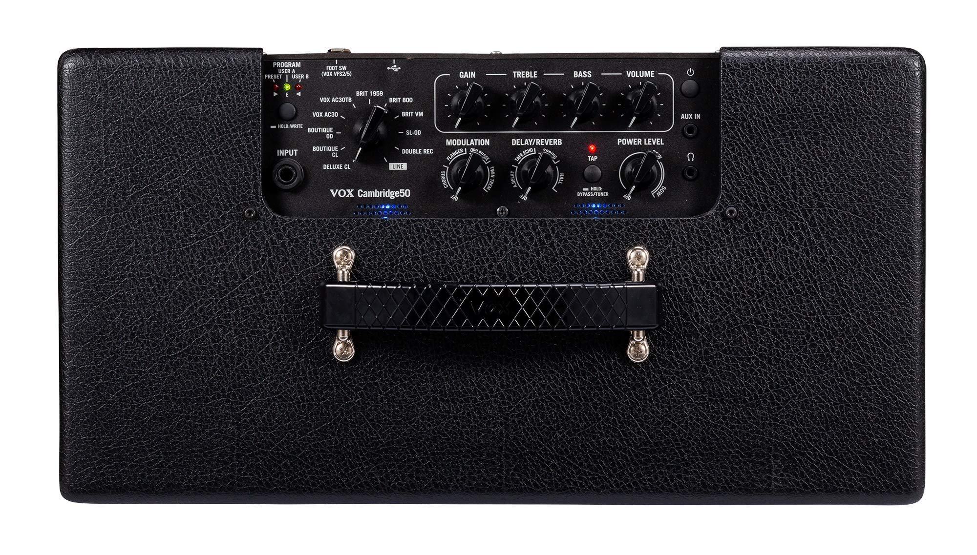 VOX Cambridge50 50W Guitar Amplifier with NuTube Technology - Perfect for Home Practice, Studio Recording & Live Performances