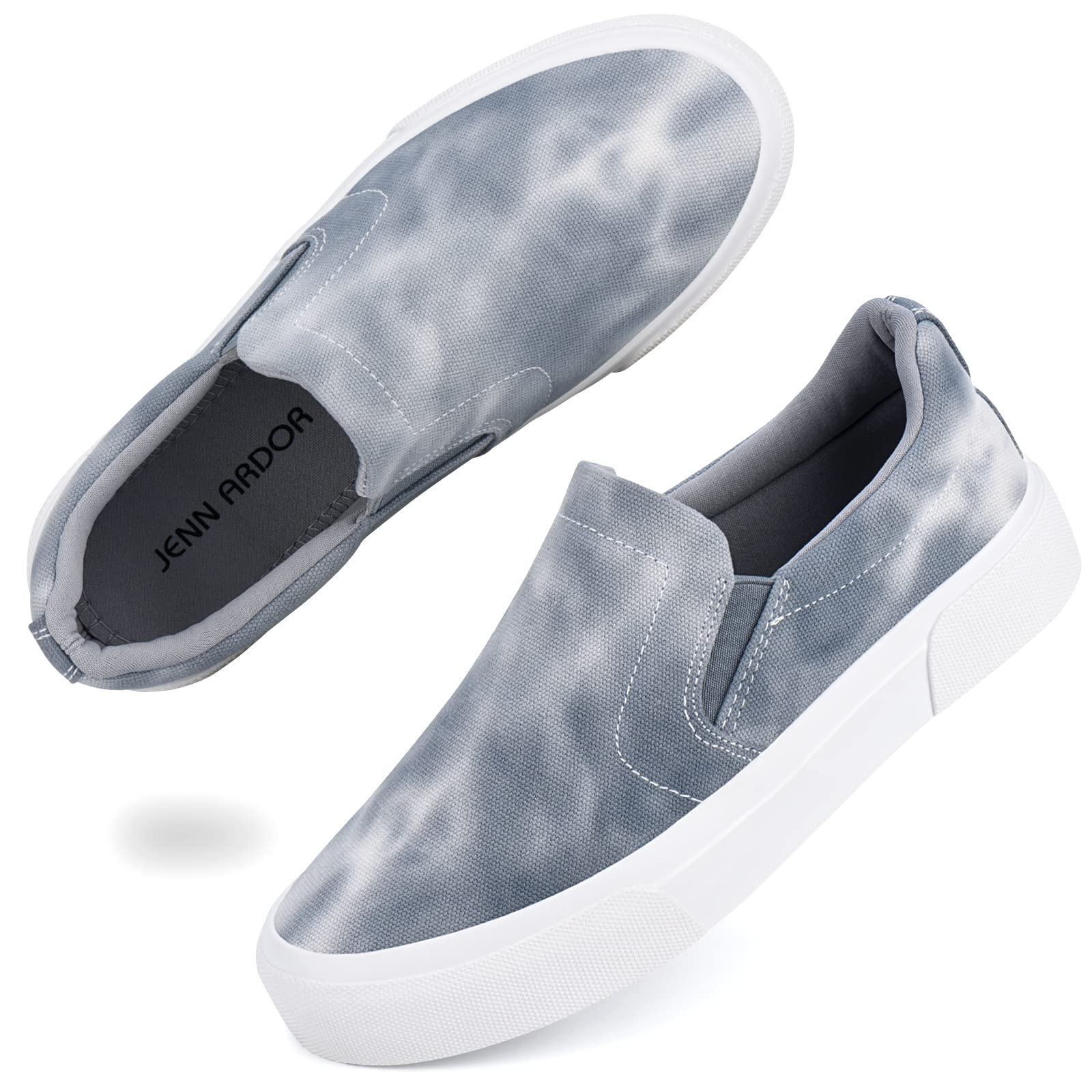 JENN ARDOR Women's Slip-On Sneakers - Comfortable Walking Shoes for Women | Lightweight Casual Flats for Everyday Wear, Work, Travel & Running Errands