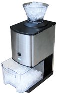 4050 Electric Ice Crusher - 15 kg/h Capacity, 3.5L Container with Attachable Funnel, Safety Switch & Stainless Steel Housing (Silver) - Perfect for Cocktails, Smoothies & Home Bars