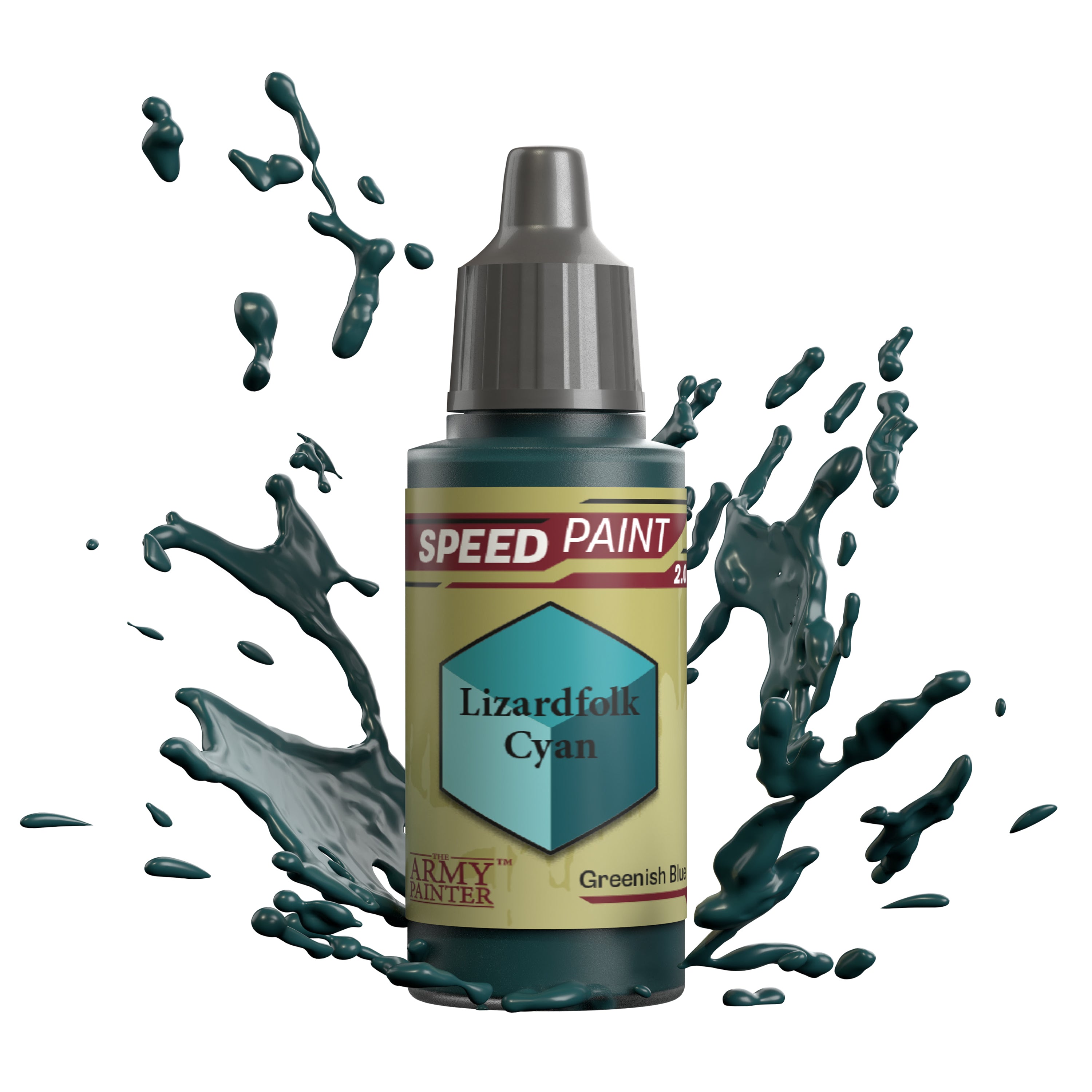 Lizardfolk Cyan Speedpaint - High-Quality Acrylic Paint for Miniature Figures & Tabletop Gaming - Perfect for Warhammer, D&D, and Fantasy Art Projects