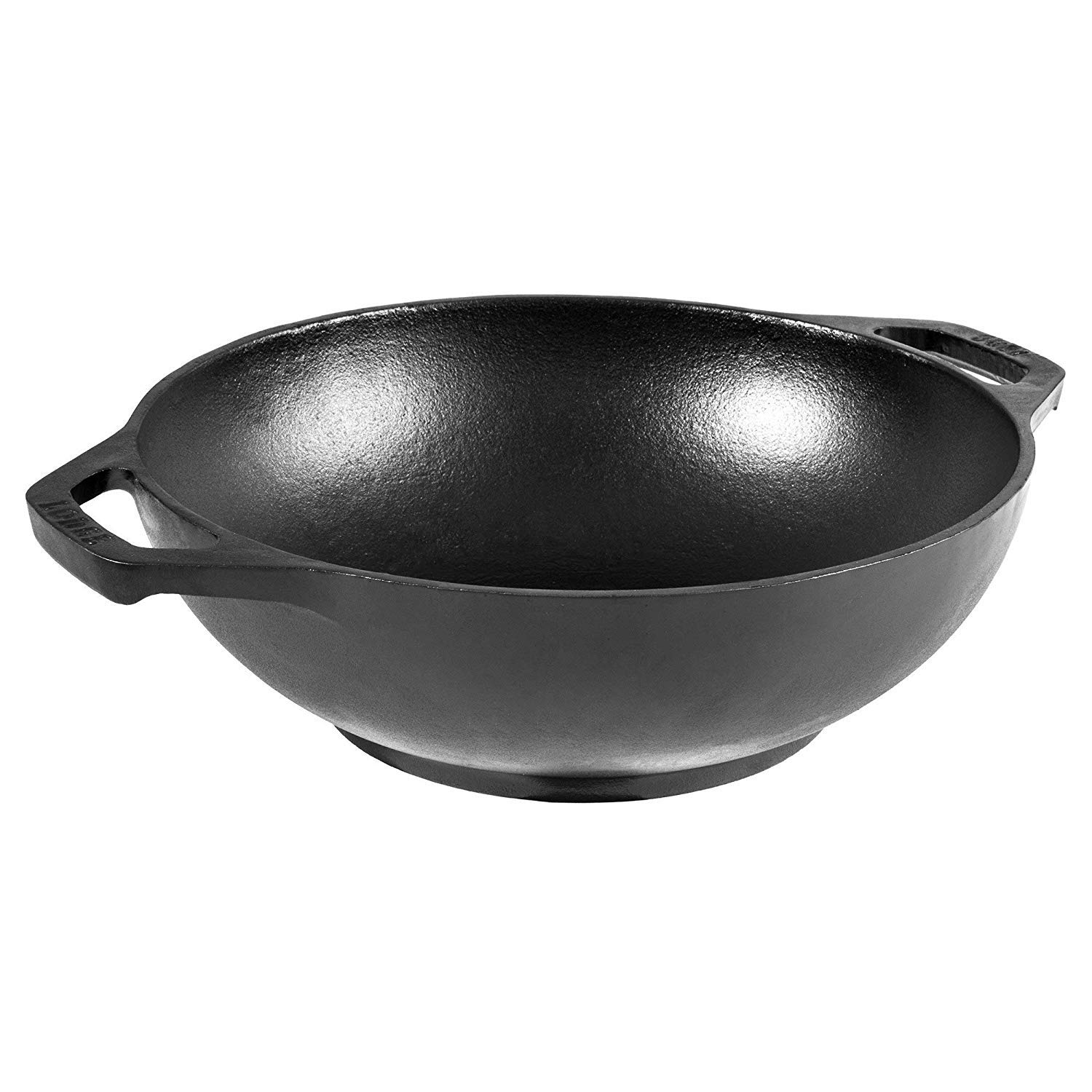 Lodge Pre-Seasoned Cast Iron Mini Wok - 6.25 Inch Skillet with Dual Assist Handles - Perfect for Oven, Stove & Grill Cooking - Ideal for Stir-Fry, Sautéing & Asian Cuisine