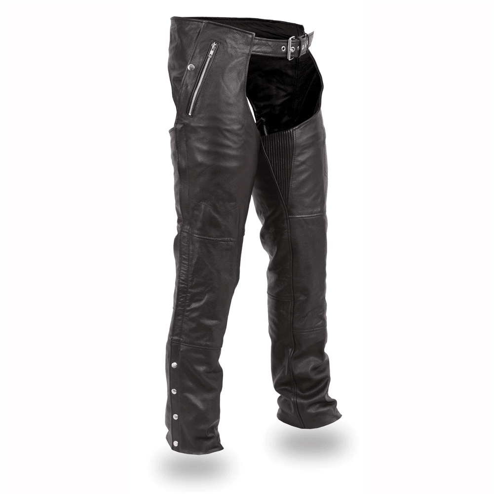 Premium Patriot Chaps in Platinum Cow Leather - Durable & Stylish Riding Chaps for Equestrian, Motorcycle & Western Fashion Enthusiasts - Perfect for Horseback Riding, Rodeo & Outdoor Adventures