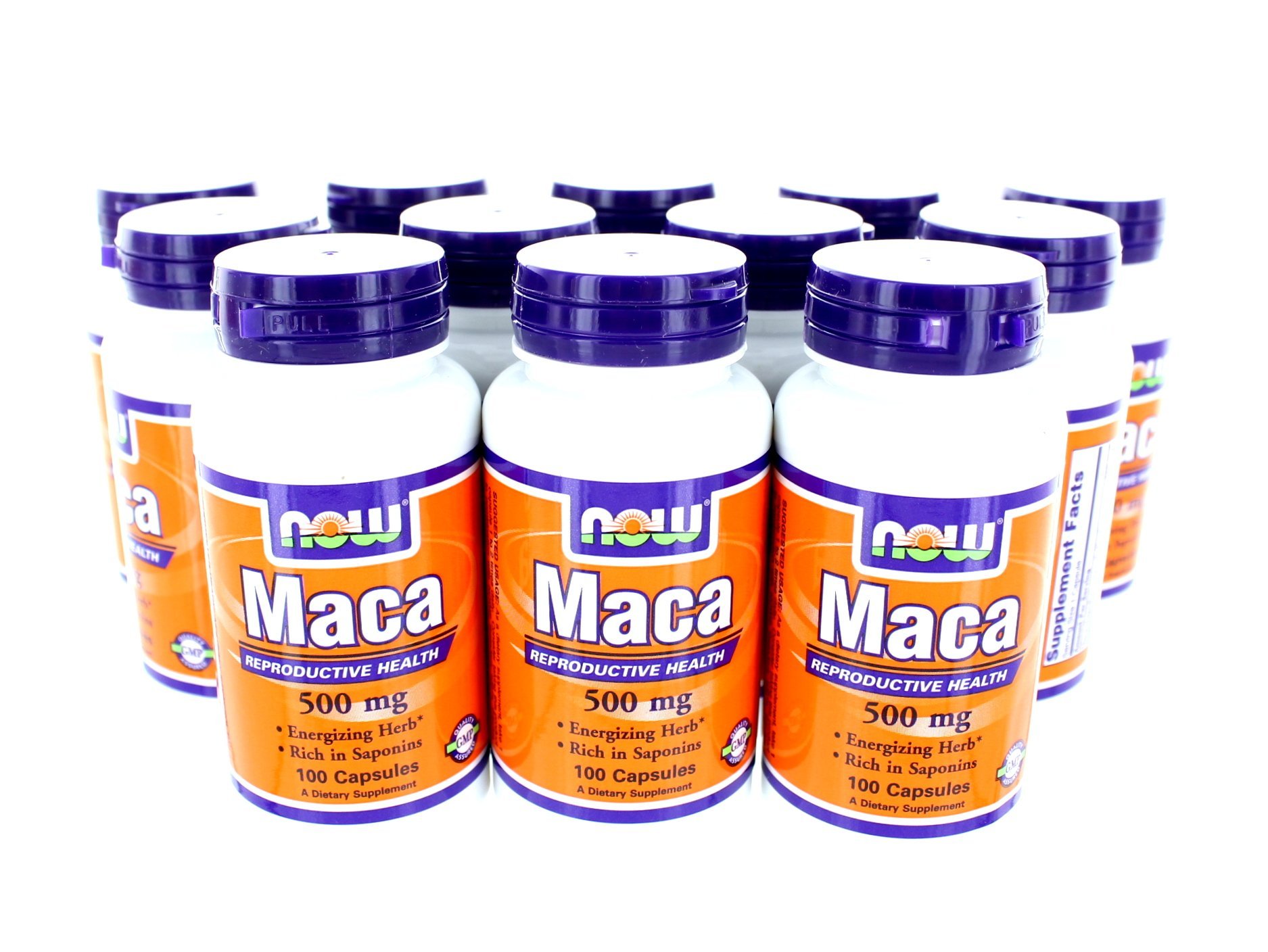 Now Foods Maca Root Supplement 500mg - 100 Capsules (Multi-Pack) for Energy, Stamina & Hormonal Balance - Supports Workout Performance & Sexual Health