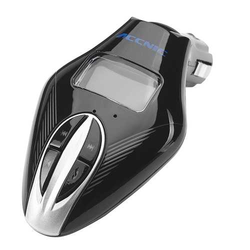 ACCNIC 2.1A Bluetooth MP3 Player with LED Display, Hands-Free Calling, USB/TF Card Reader & Car Charger - Perfect for Road Trips, Commuting & Hands-Free Music Playback