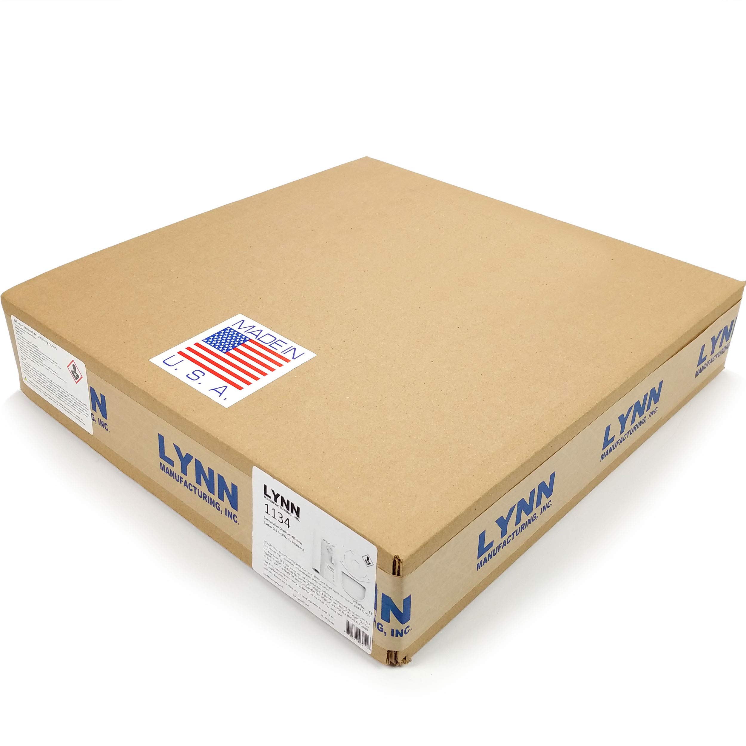 Lynn Manufacturing Replacement Combustion Chamber Kit for New Yorker CLS & CLW Boilers - No Swing-Out (Model 121900, 1134) - Perfect for Boiler Repair & Maintenance