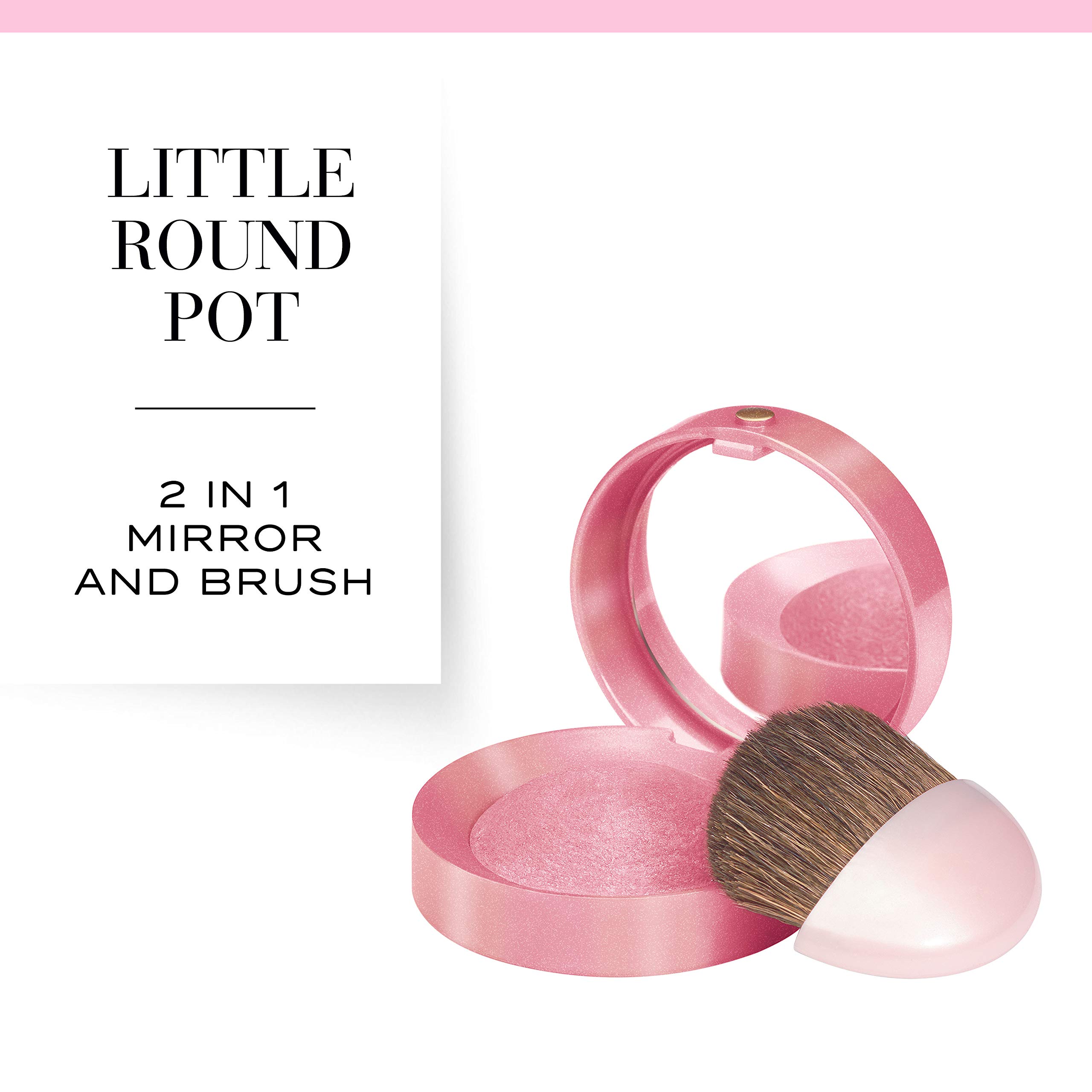 Bourjois Blush for Women - No. 34 Rose d'Or Golden Pink Cheek Color, 0.08 Ounce | Natural-Looking Flush for Day & Night Makeup Looks