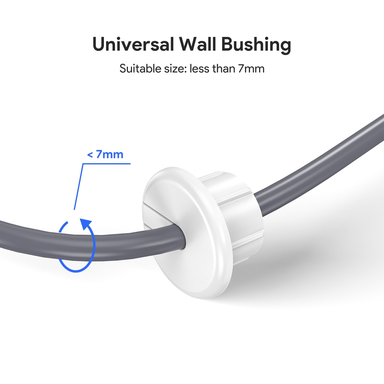 Starlink Ethernet Cable Wall Bushing Kit - 1-Inch Feed-Through Cable Grommet for Starlink Dishy Router (White, 1 Pack) - Perfect for Home & Office Cable Management & Wall Mounting