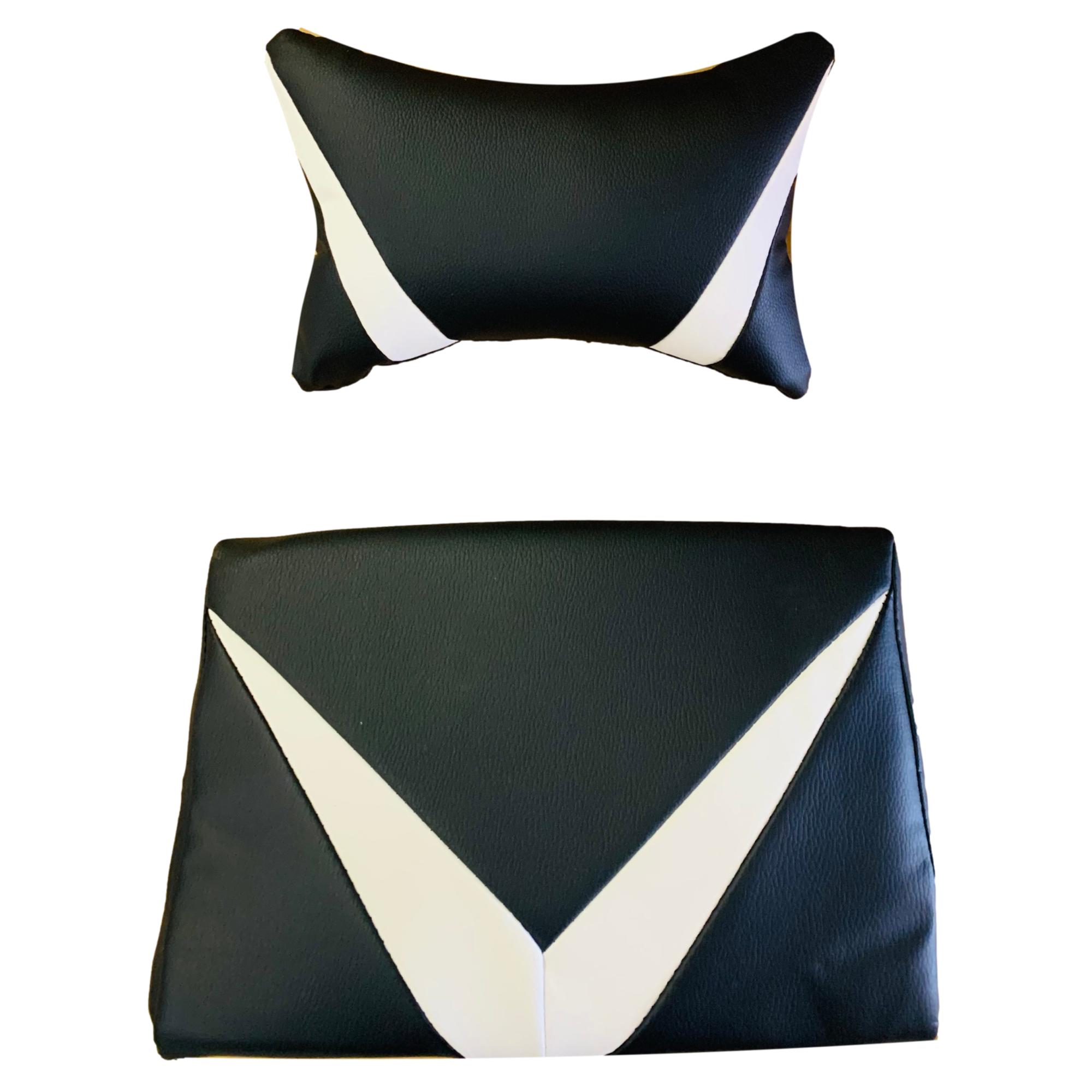 Best Gaming Pillow Set for Neck & Back Support - Black & White - Ergonomic Comfort for PC, Console & Mobile Gamers - Perfect for Gaming Chairs, Beds & Couches