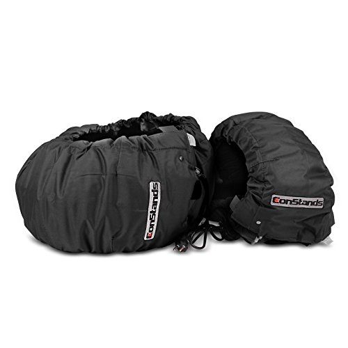 High-Performance Motorcycle Tire Warmers Set (60-80°F) - Compatible with Moto Guzzi V11 Sport & Scura - Ideal for Track Days & Winter Riding