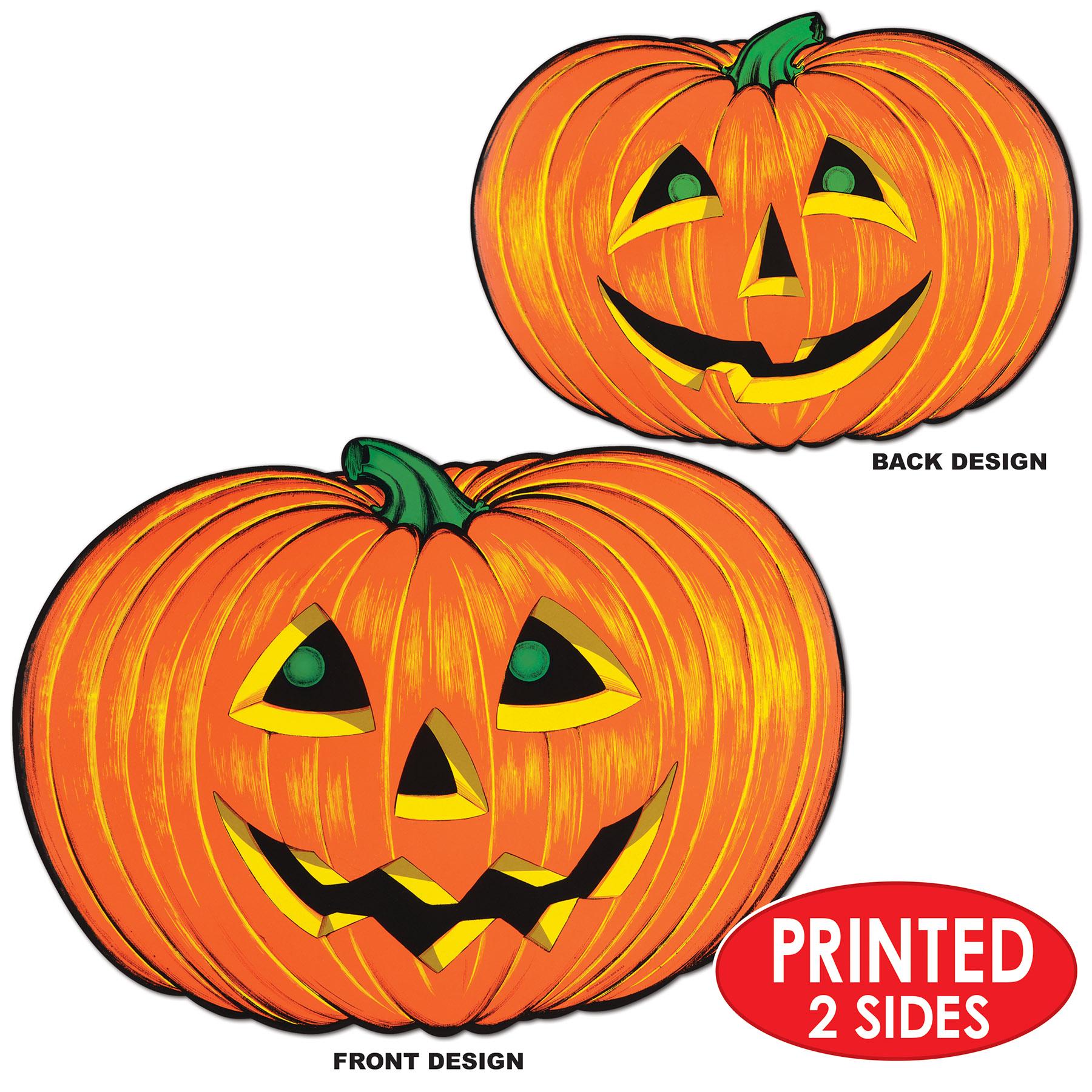 12 Pack Beistle Halloween Party Jack O'Lantern Faces - DIY Pumpkin Carving Stencils for Halloween Decorations & Fall Party Supplies