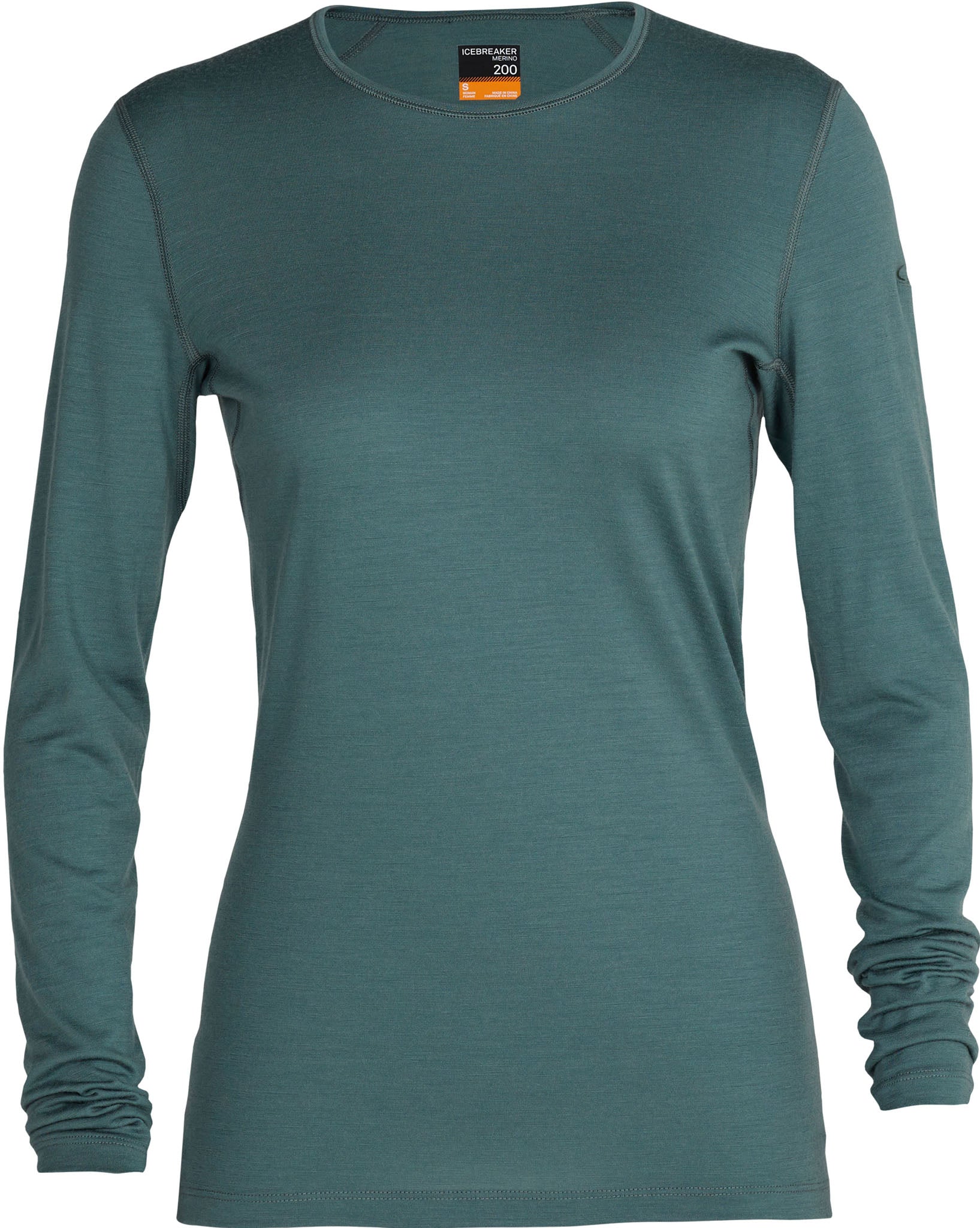 200 Oasis Long Sleeve Crewneck T-Shirt for Women - Soft Cotton Comfort Fit Casual Top - Perfect for Everyday Wear, Layering & Office Outfits