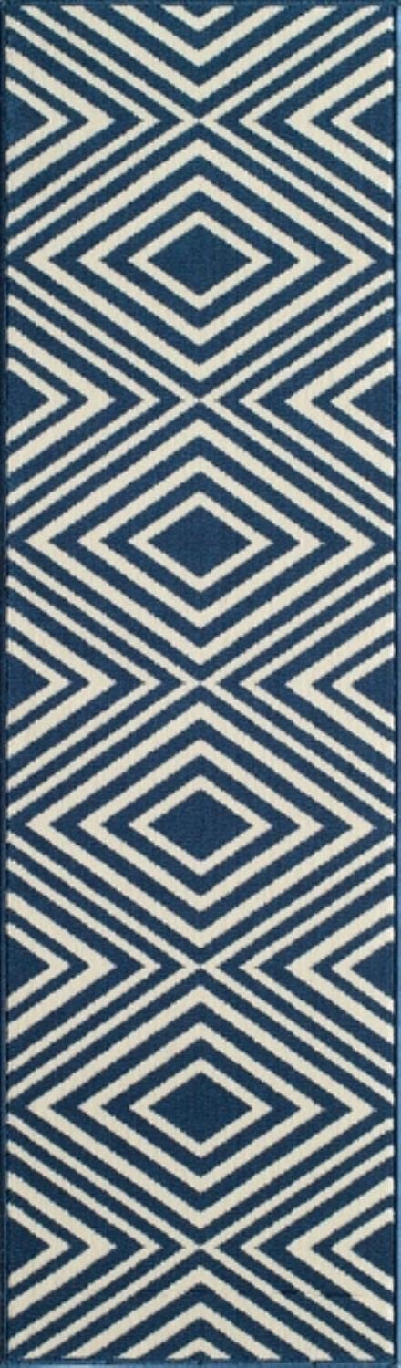 Momeni Baja Collection Contemporary Indoor Outdoor Area Rug - UV Protected, Fade Resistant, Easy Clean - 3'11