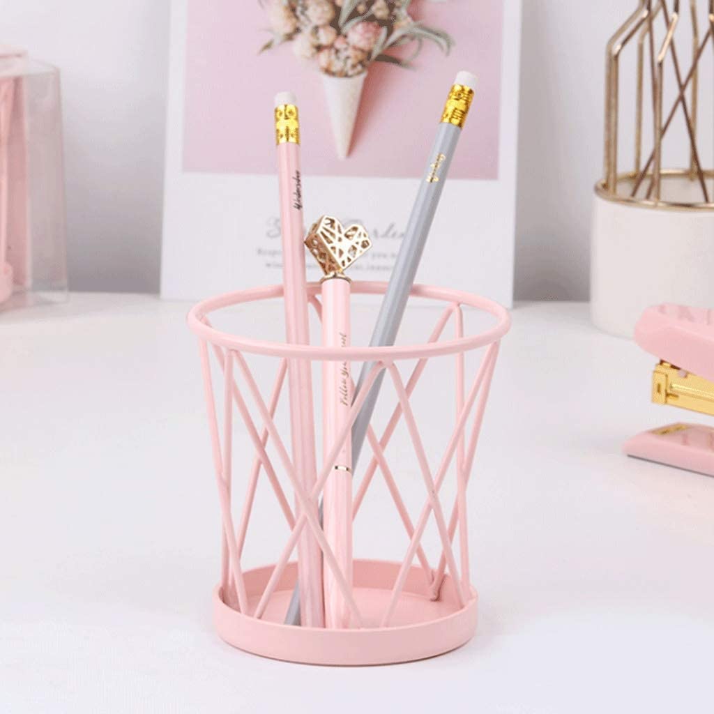 Iron Wire Hollow Pen Holder - Large Capacity Office & Student Desk Organizer for Pencils, Pens, Stationery - Perfect Gift for Students & Professionals (Ideal for Home, Office, School & Study Spaces)
