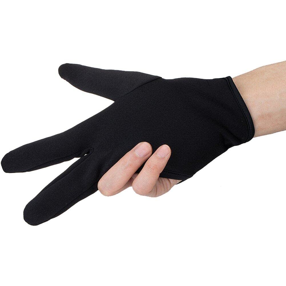 Heat Resistant Gloves for Hair Styling - Professional Thermal Protection Gloves for Curling Wand & Flat Iron - Unisex Anti-Burn Insulated Three-Finger Gloves (Black) - Perfect for Salon Stylists & Home Hair Care