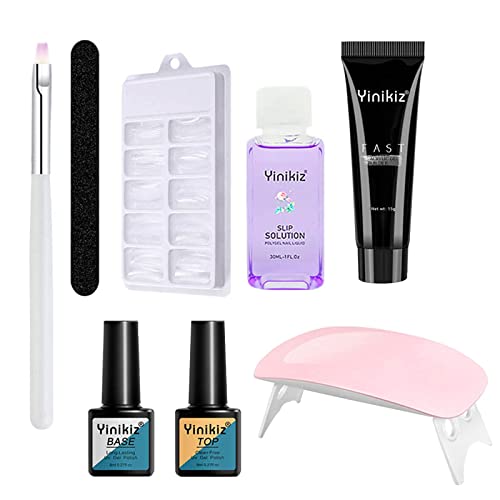 Professional Nail Extension Gel Kit with Rhinestones & Glitter - 10ml All-in-One Manicure Set for Salon & DIY Home Use | Perfect for Nail Art, Enhancements, and Special Occasions