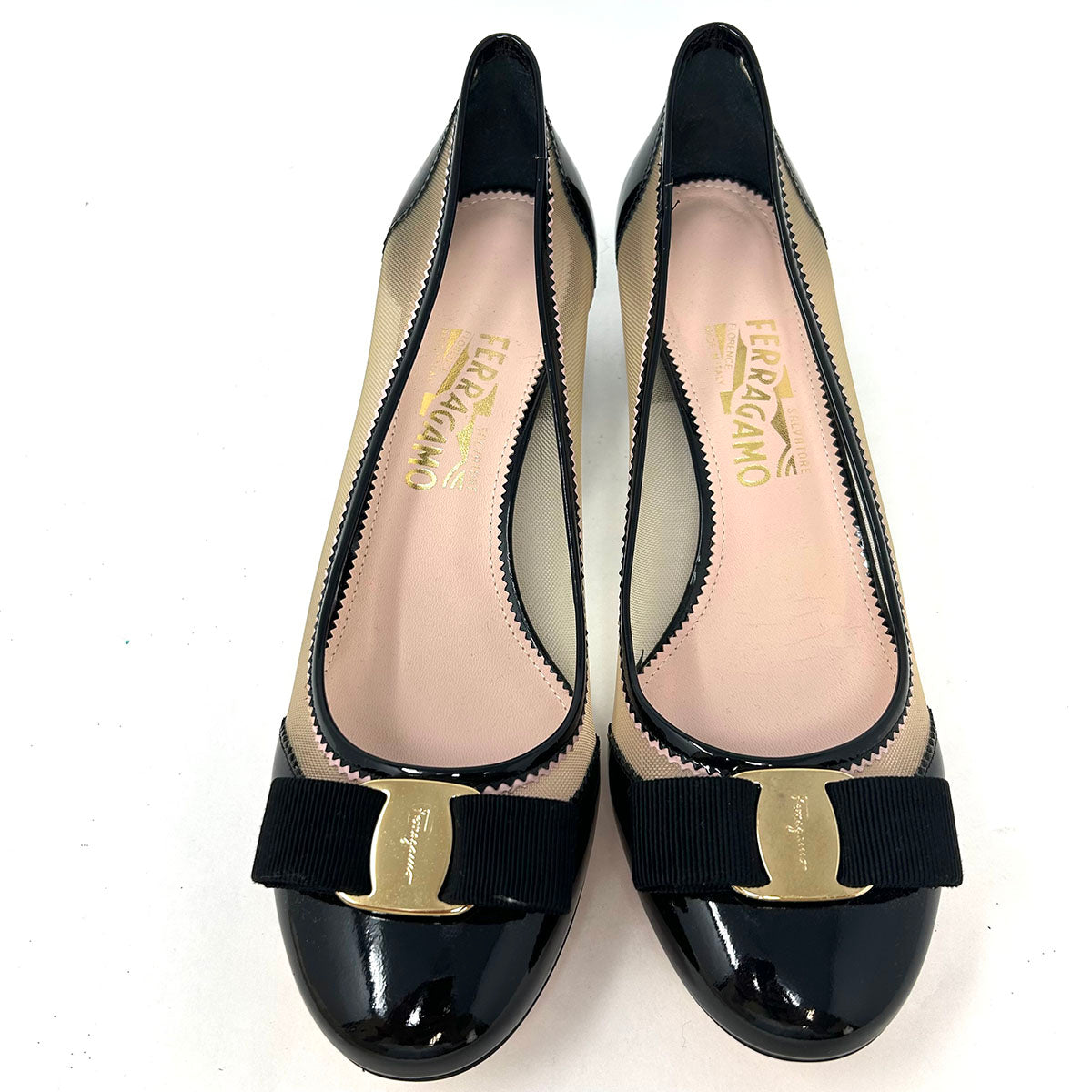 Salvatore Ferragamo Women's Leather Pumps - Classic Pointed Toe High Heel Dress Shoes for Work, Party & Wedding - Comfortable & Stylish Designer Shoes