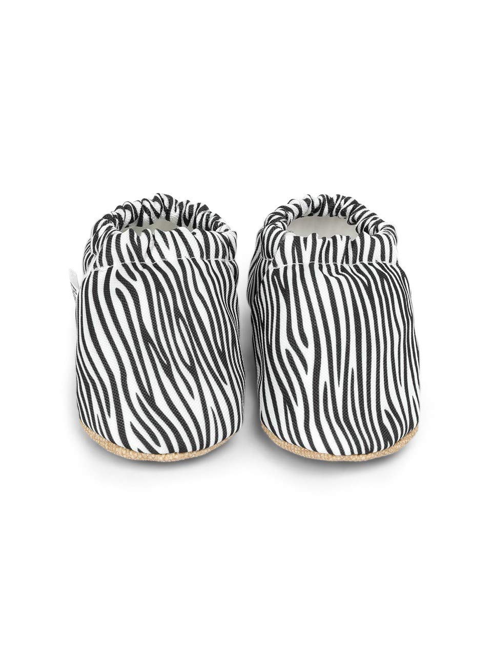 Baby Slip-On Slippers for First Steps - Zebra Print for Toddlers at Home