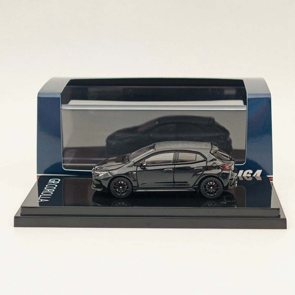 1:64 Scale Toyota GR Corolla RZ Diecast Model Car - Precious Black Pearl - HJ641067BK - Collectible Miniature for Car Enthusiasts & Hobbyists - Perfect for Display, Gifts & Racing Scenes
