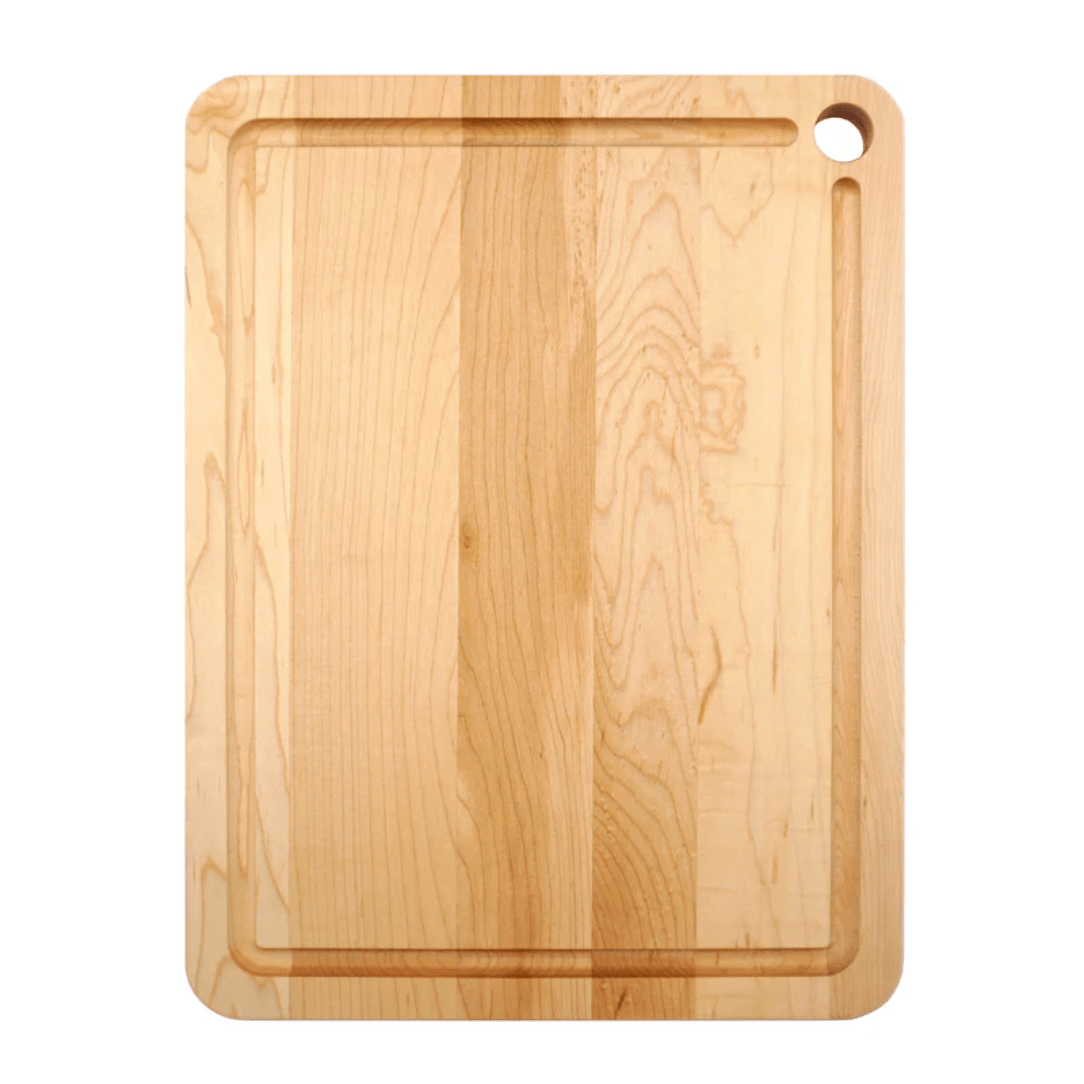 J.K. Adams Williston Maple Wood Cutting Board with Juice Groove - 16x12 Inches - Durable Kitchen Prep Board for Chopping, Slicing & Serving - Perfect for Home Chefs & Entertaining