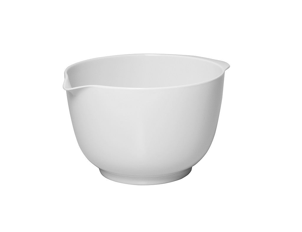 Avanti White 1.8L Melamine Mixing Bowl - Durable & Lightweight Kitchen Essential for Baking, Mixing & Food Prep - Perfect for Home Cooks & Professional Chefs