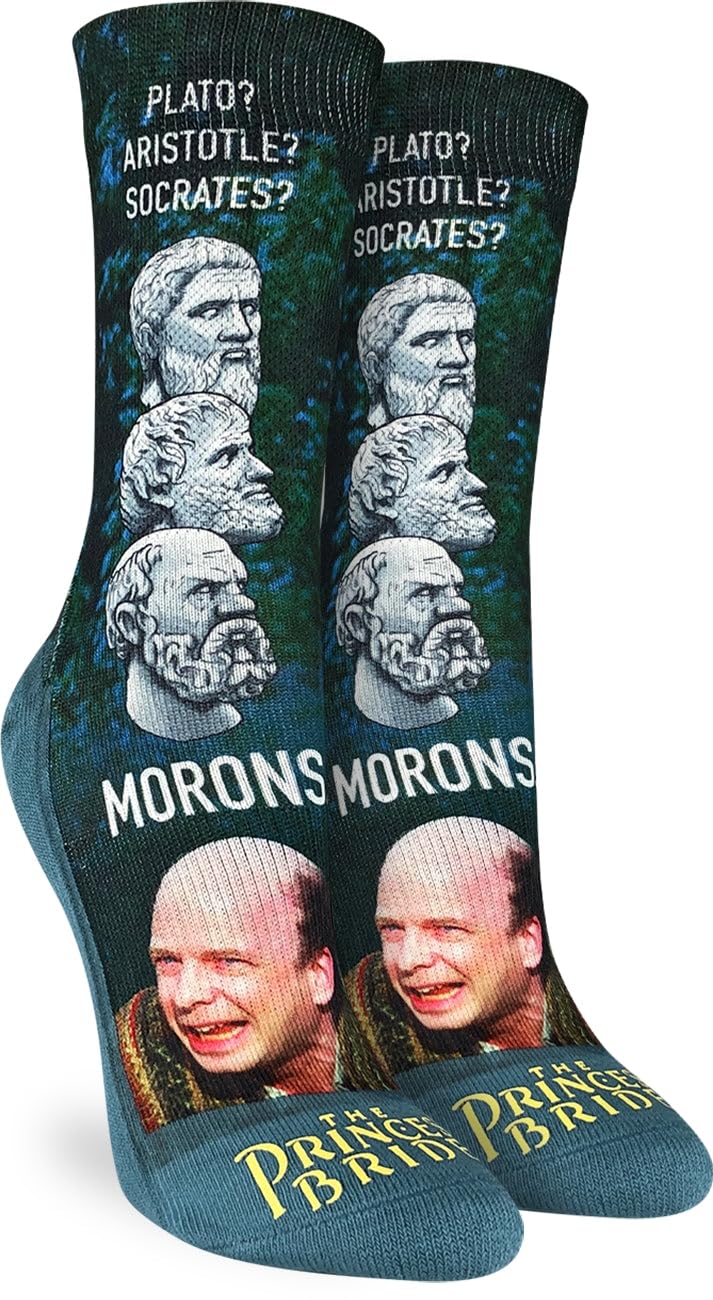 Good Luck Sock Women's The Princess Bride Novelty Socks - Fun & Comfortable Crew Socks for Adults - Perfect for Movie Nights, Cosplay & Gift Giving
