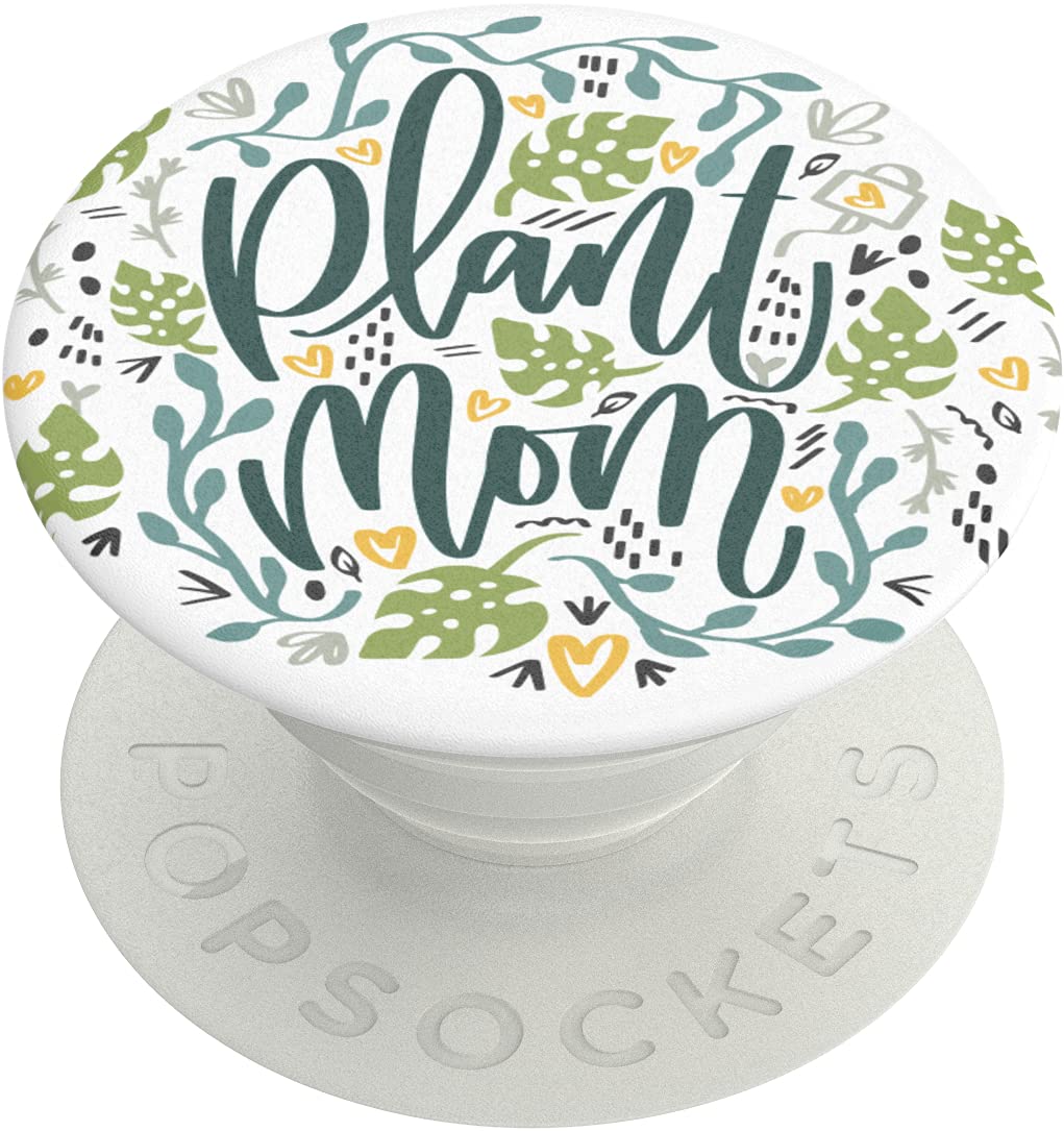 PopSockets Expanding Phone Grip with Kickstand - Plant Mom Design | Secure Phone Holder for iPhone & Samsung | Perfect for Selfies, Video Calls & Hands-Free Viewing