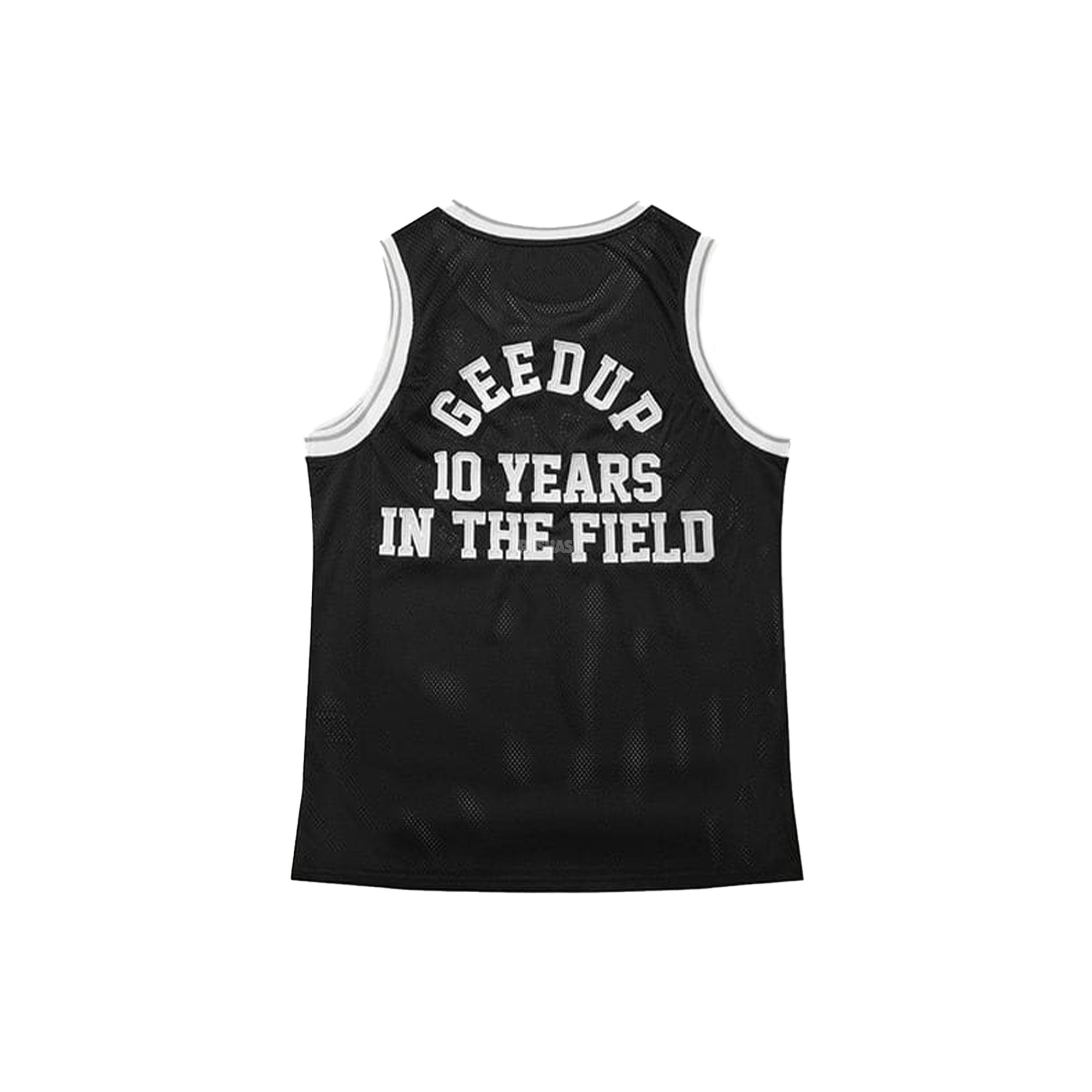 Geedup College Logo Basketball Jersey - Black | Men's & Women's Vintage Style Sports Apparel for Streetwear, Gym & Game Day Outfits