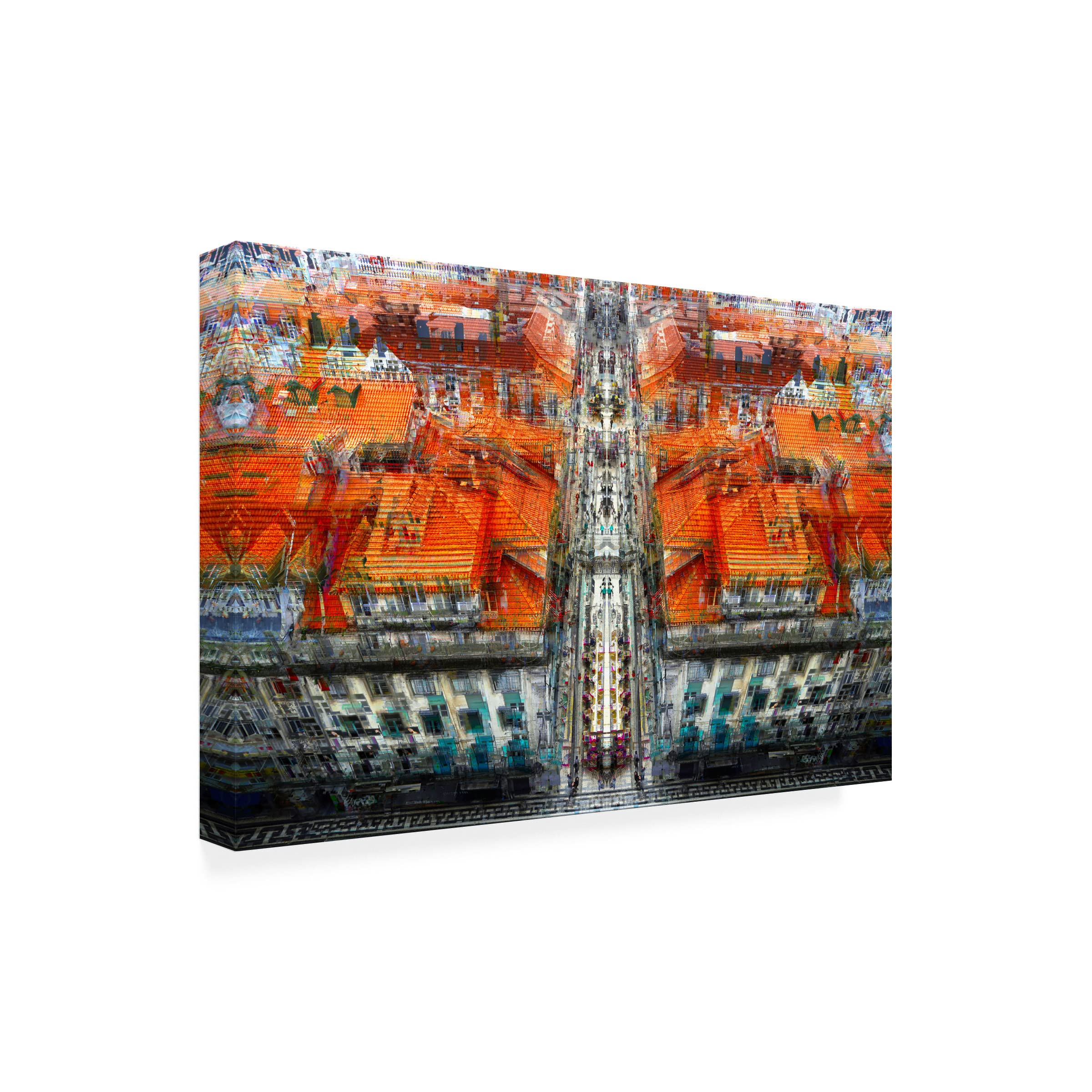 Igor Shrayer 'Lisbon' Canvas Art Print - Handmade Wall Decor for Living Room, Bedroom & Office - Modern Landscape Painting for Home & Office Decor