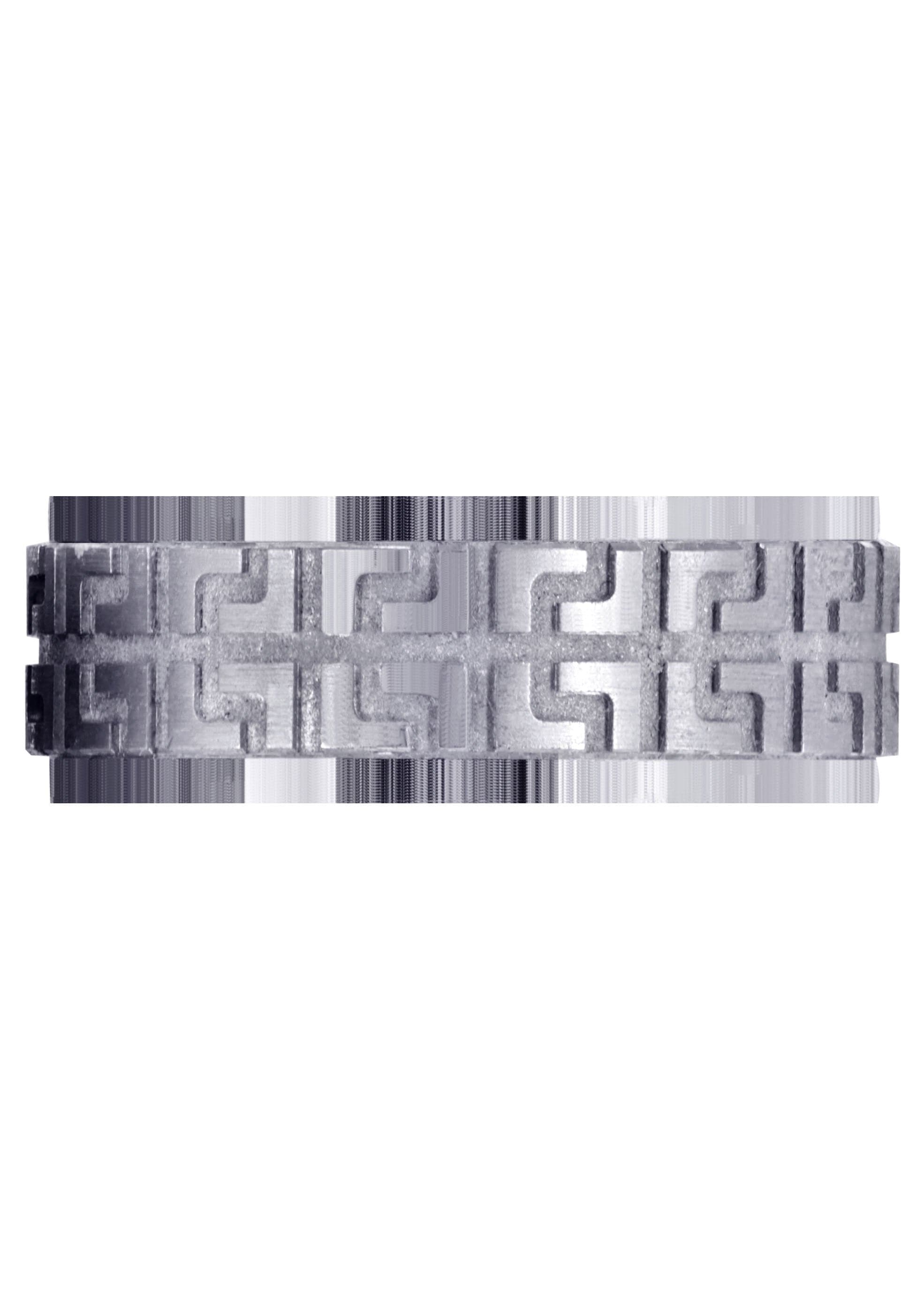 Contemporary Unique Men's Wedding Band Ring - Satin & High Polish Finish (Isaac) | Durable Tungsten Carbide for Everyday Wear | Perfect for Weddings, Anniversaries & Special Occasions