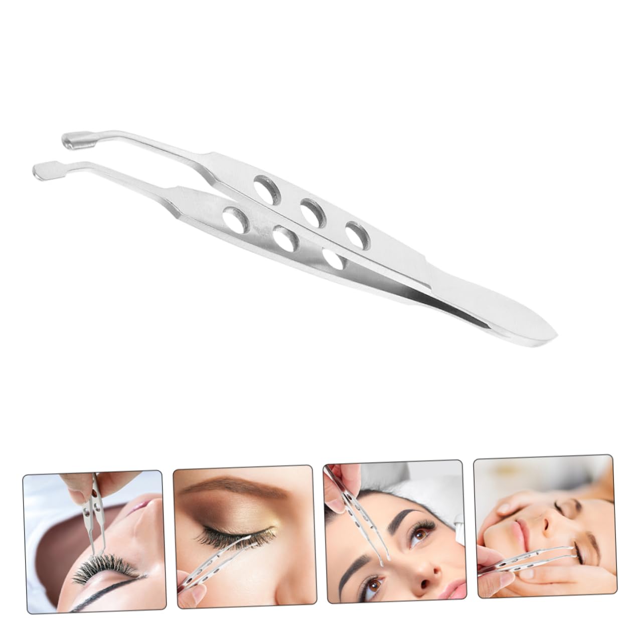 Healeved 2-Pack Stainless Steel Eyelid Massage Pliers - Meibomian Gland Expressor Tool for Clogged Eyelids, Eye Health & Dry Eye Relief | Perfect for At-Home Eyelid Hygiene & Professional Spa Treatments