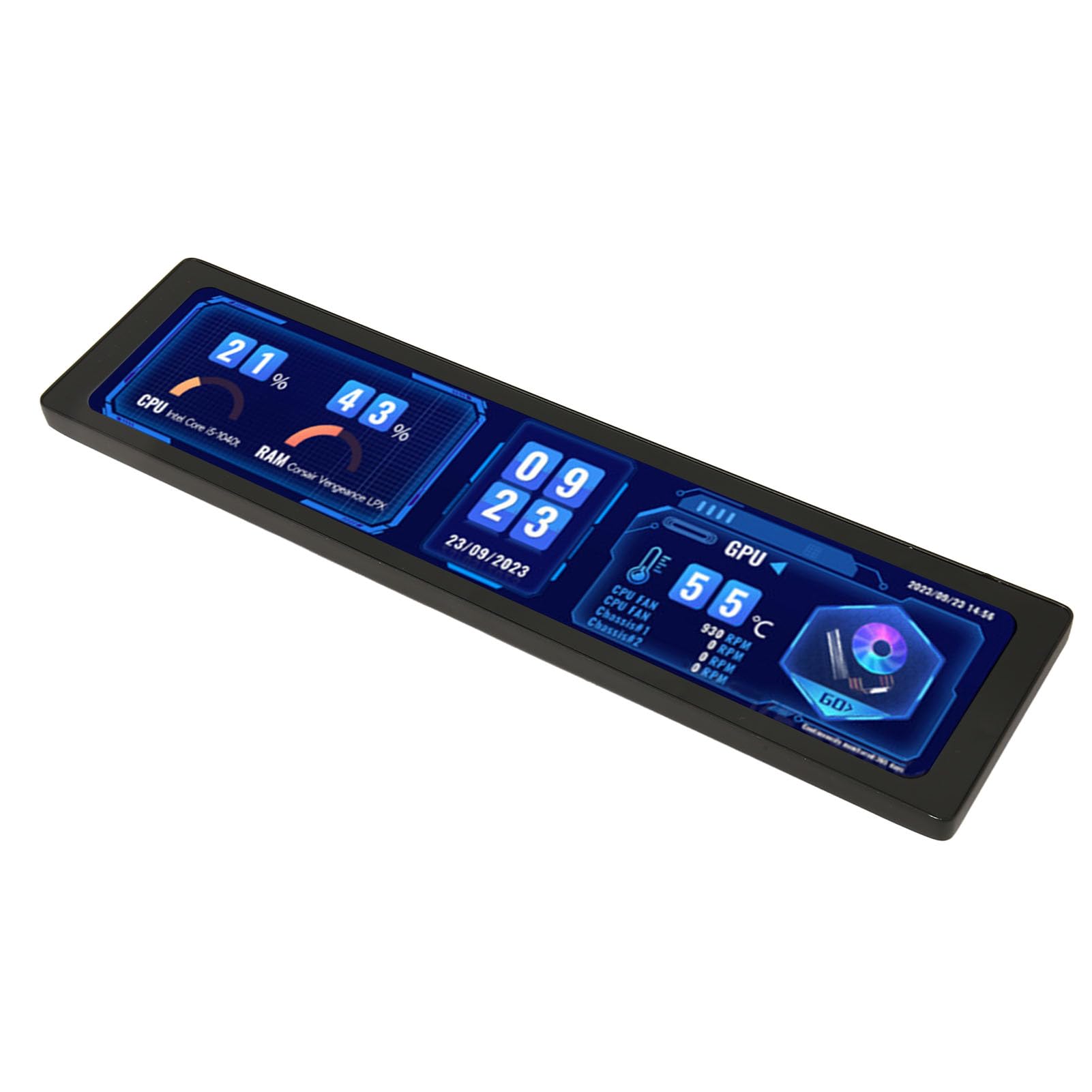 11.9 Inch Capacitive Touch Screen Monitor - High-Resolution Secondary Display with Protective Bezel for Photo Editing, Gaming & Office Work - Perfect for Graphic Designers, Streamers & Professionals
