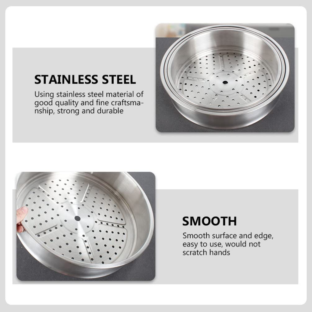 Premium Stainless Steel Steamer Basket for Buns & Dumplings - Thickened Multi-Layer Food Steamer Pot for Home Cooking | Perfect for Dim Sum, Bao Buns & Healthy Meal Prep