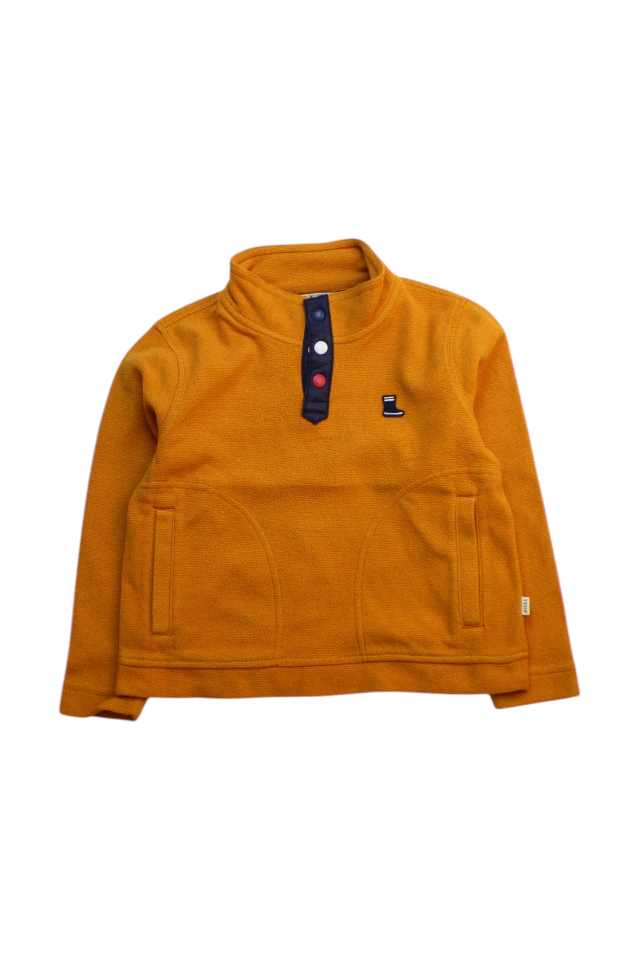 Aigle Buttoned Fleece Sweatshirt for Boys 6T - Warm Kids Pullover for Outdoor Play & School Activities