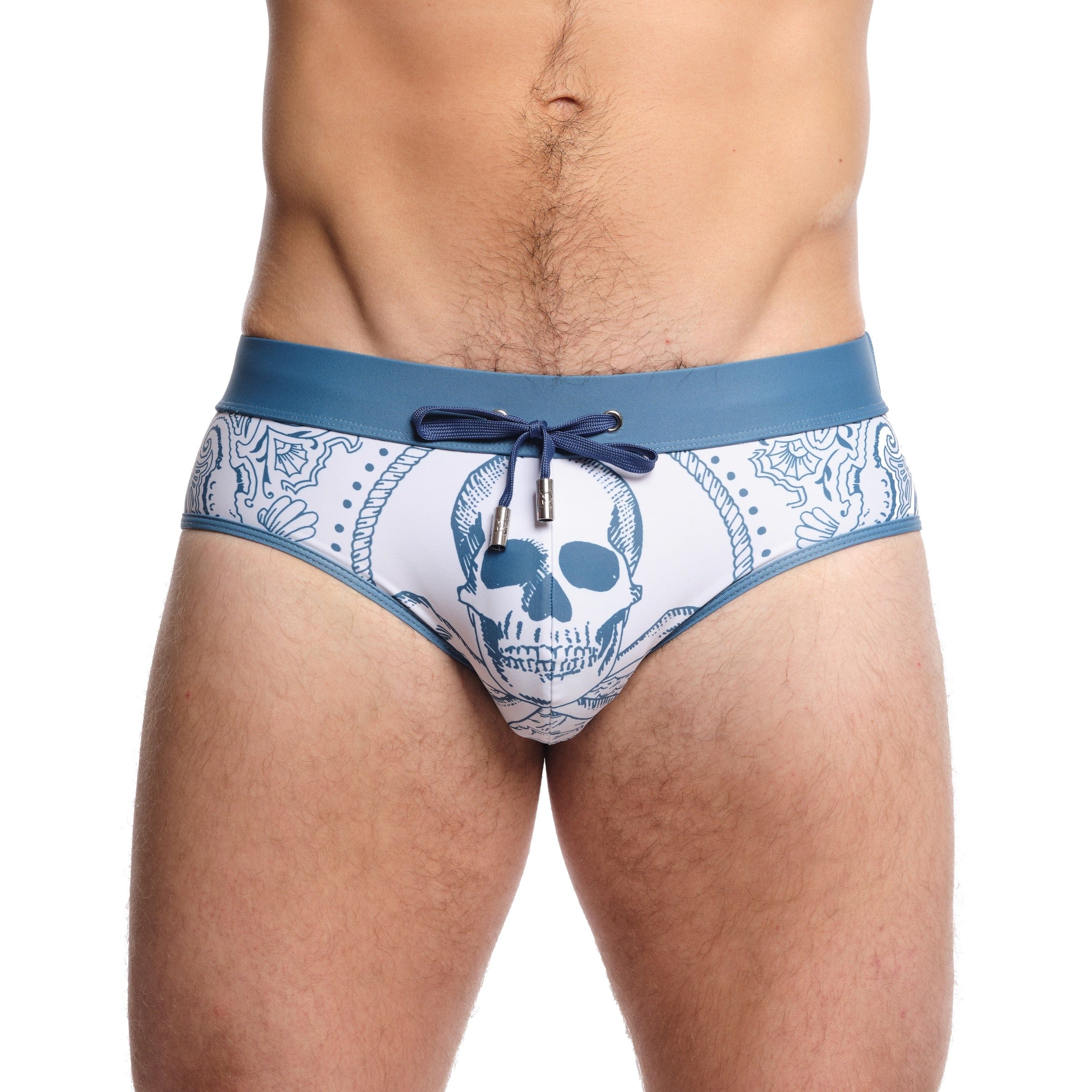 Nautical Bandana Swim Brief - Stylish Men's Swim Trunks for Beach, Pool & Summer Vacations - Quick Dry & Comfortable Swimwear for Swimming, Surfing & Water Sports