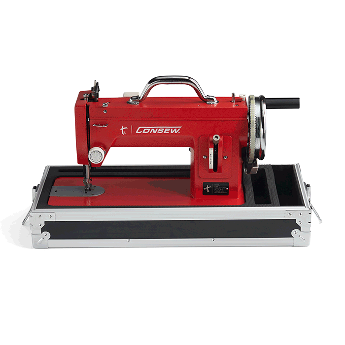 Consew T 1919 Industrial Sewing Machine for Heavy Duty Fabrics - Perfect for Leather, Canvas & Upholstery Projects
