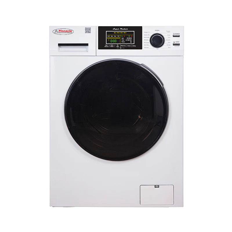 Pinnacle 22.8 Cu. Ft. Stackable Washer and Dryer Combo - Energy Efficient Laundry Set for Apartments & Small Spaces