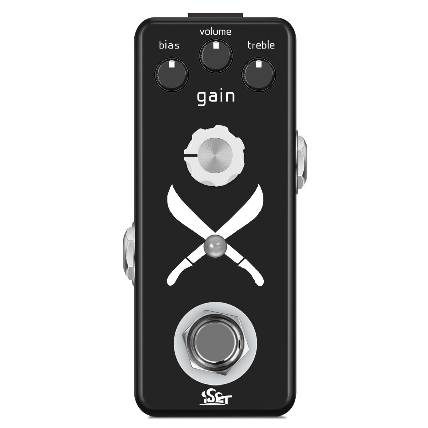 ISET Booster Guitar Effect Pedal - Analog Machete Boost for Electric Guitar & Bass with True Bypass | Stage Performance & Studio Recording