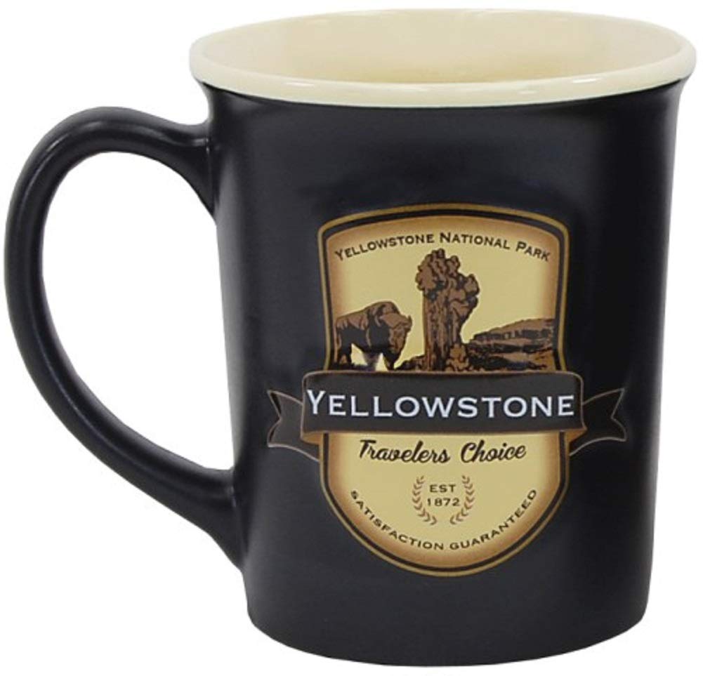 Yellowstone National Park Souvenir Ceramic Coffee Mug - 18oz Insulated Travel Mug for Camping, Hiking & Outdoor Adventures