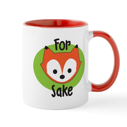 White/Red Inside - For Fox Sake Mug