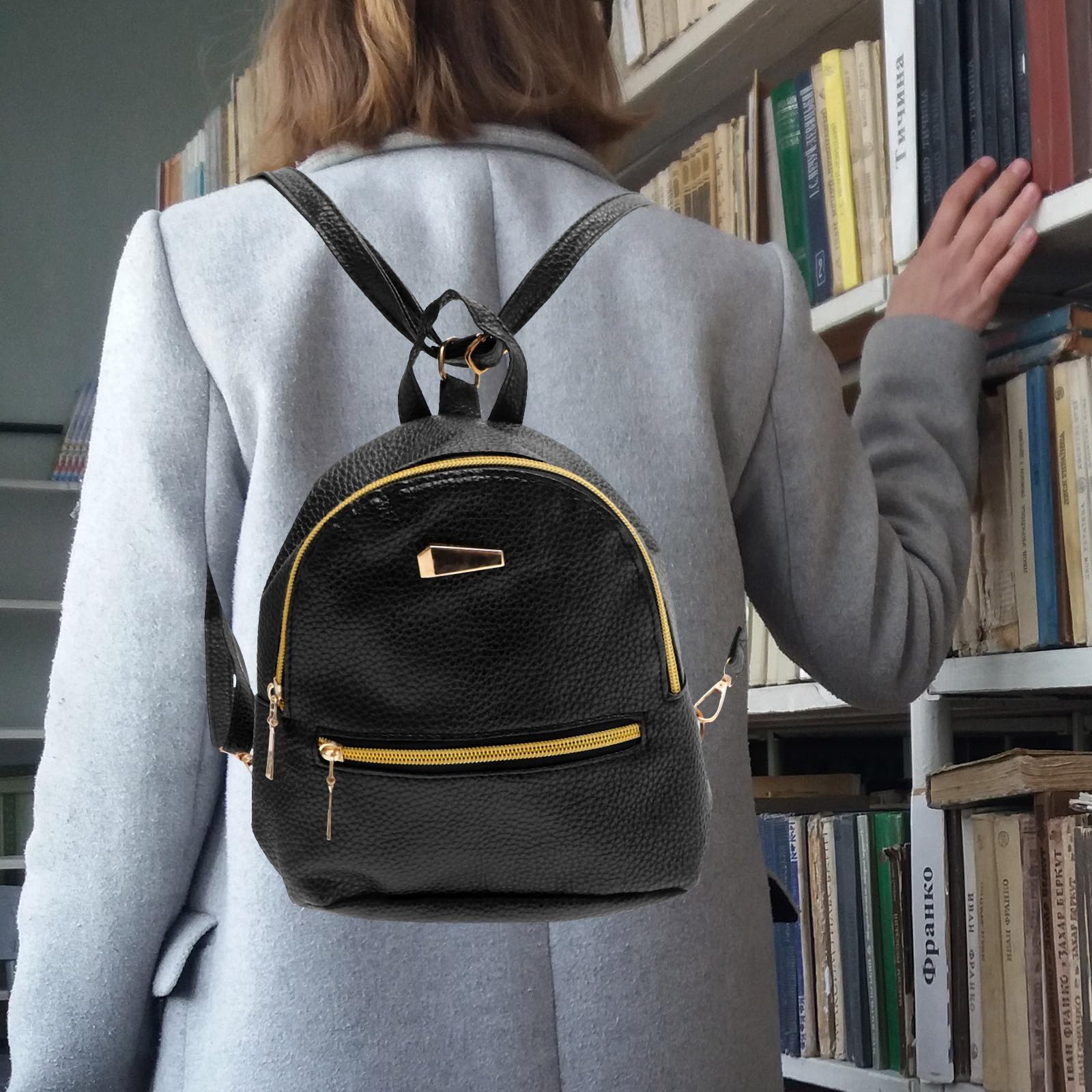 VALICLUD Women's Fashion Backpack - Stylish Mini Travel Handbag & School Daypack for Girls & Teens, Lightweight Durable Water-Resistant (Black) - Perfect for College, Work, Travel & Daily Commute