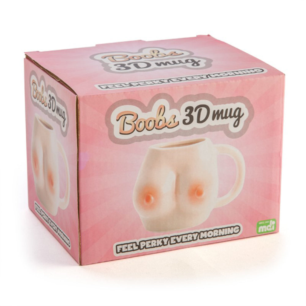 3D Boobs Mug - Funny Novelty Coffee Cup for Men & Women - Perfect for Gag Gifts, Office Pranks, and Birthday Parties