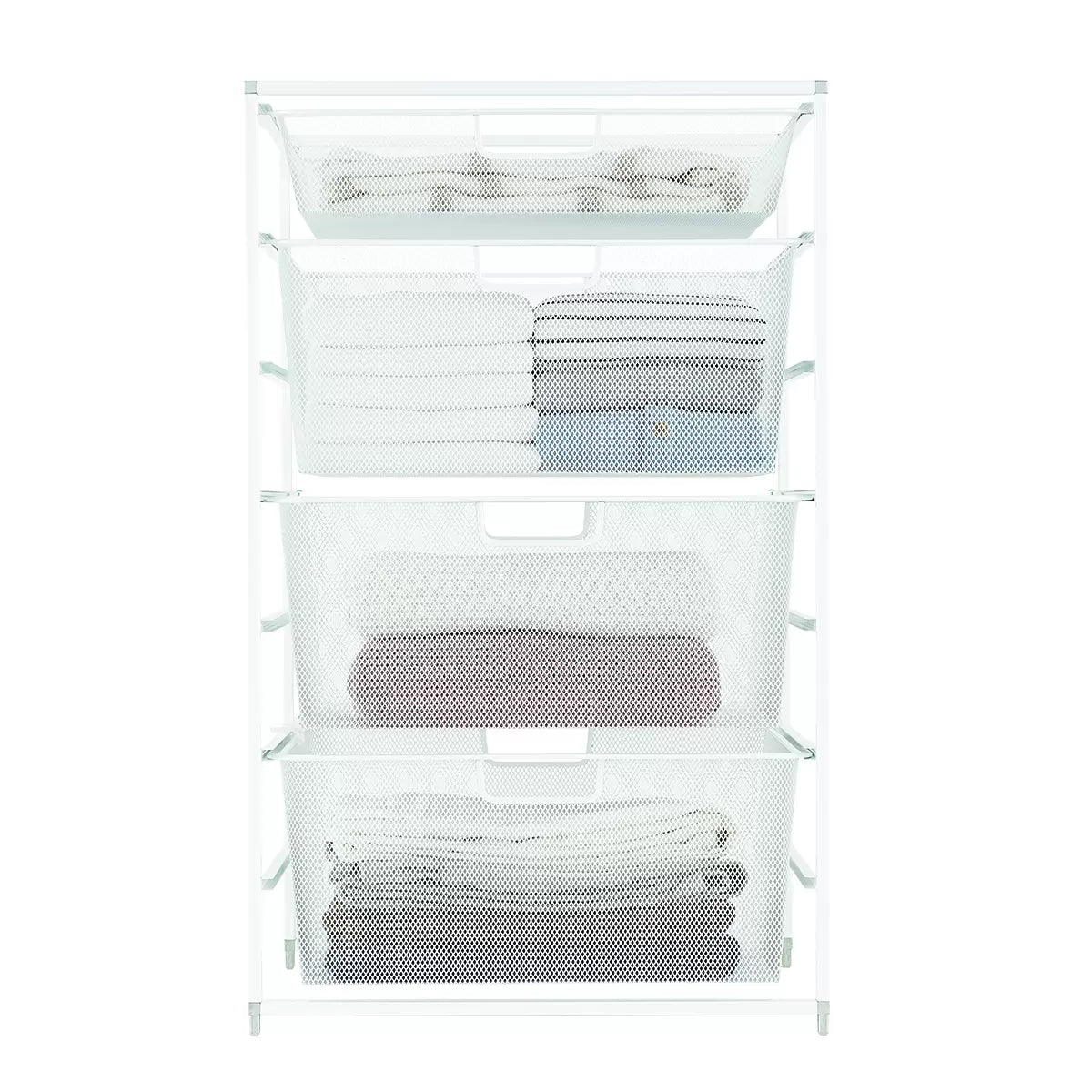 Elfa Medium 7 Runner Mesh Drawer Organizer Bundle - 45cm Wide x 54cm Deep - Perfect for Closet Storage, Kitchen Organization & Office Supplies