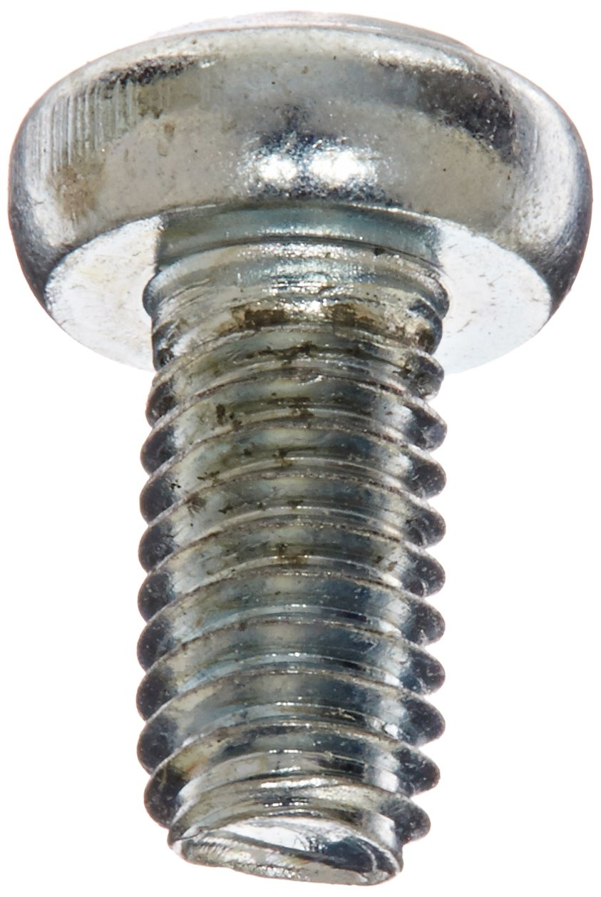 M36D7500T Steel Thread Rolling Screw M3-0.5x6mm - Zinc Plated Pan Head for Metal Fastening (100pcs) - DIY & Machinery Repair