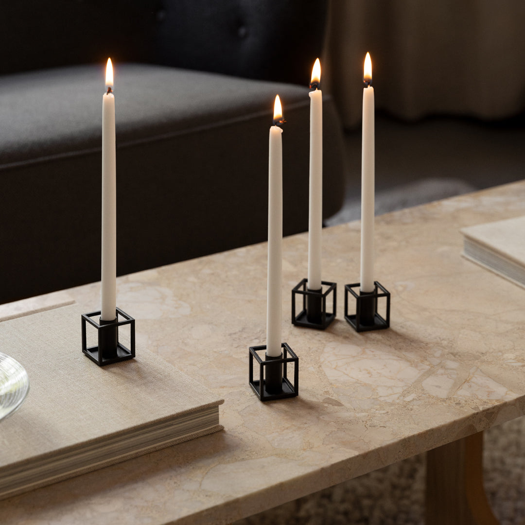 Kubus Micro Candle Holder - Minimalist Modern Tea Light Holder for Home Decor, Wedding Centerpieces & Romantic Ambiance